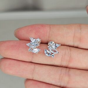 Real Blue Topaz Earrings New condition